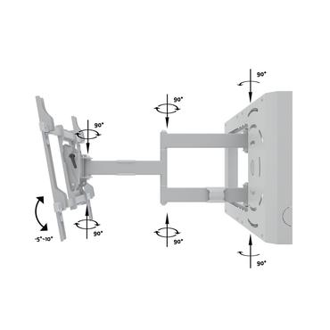 Multibrackets M Hospitality Flexarm with STB Enclosure konsol - för LCD-display - vit