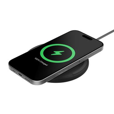 Belkin WIA012HQBK oplader til mobil enhed Smartphone Sort Vekselstrøm Trådløs opladning Hurtig opladning Indendørs
