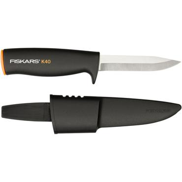 Fiskars K40 Sort Fast klingekniv
