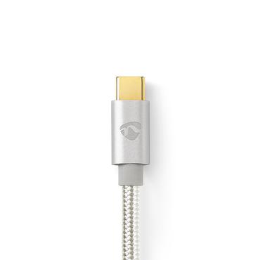 USB-Adapter- USB 2.0- USB-Typ-C Stecker- 3.5 mm- 1.00 m- rund- (CCTB65940AL10)