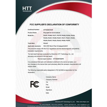 Puluz Lampa pierścieniowa LED z regulowaną podstawką PU391