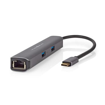 Nedis CCBW64230AT02 dockingstation USB 3.2 Gen 1 (3.1 Gen 1) Type-C Anthracit