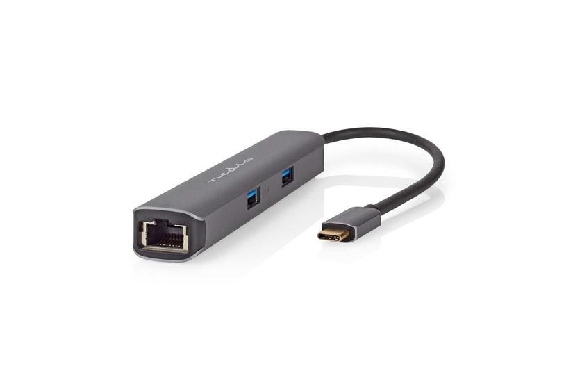 Nedis CCBW64230AT02 dockingstation USB 3.2 Gen 1 (3.1 Gen 1) Type-C Anthracit