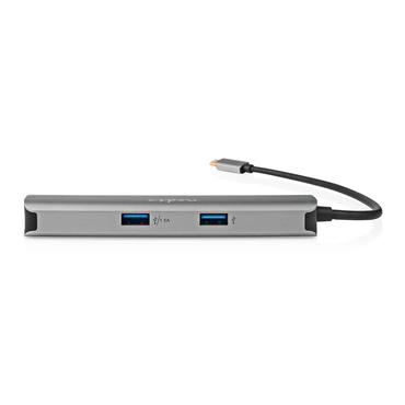 Nedis CCBW64230AT02 dockingstation USB 3.2 Gen 1 (3.1 Gen 1) Type-C Anthracit