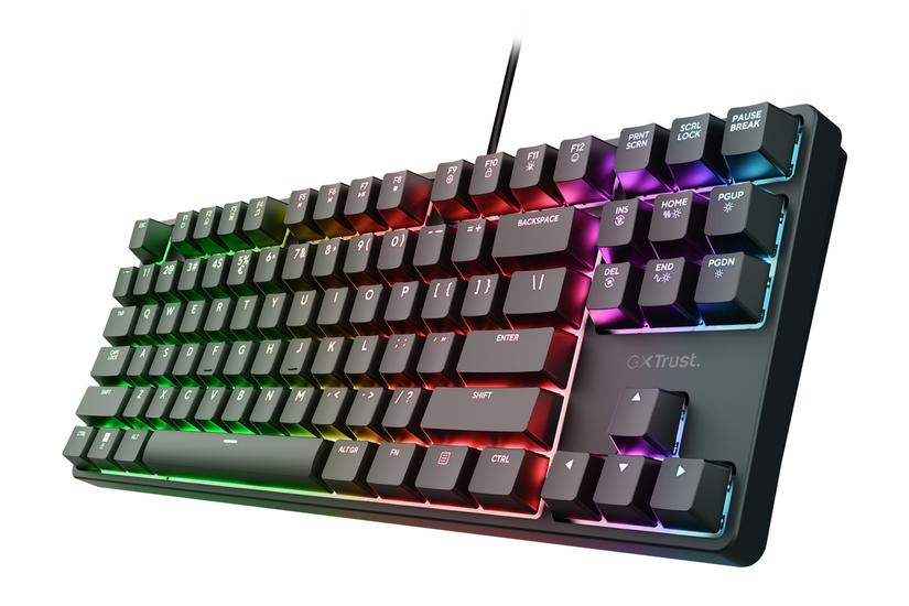 Trust 26135 tastatur Spil USB QWERTZ Tysk Sort