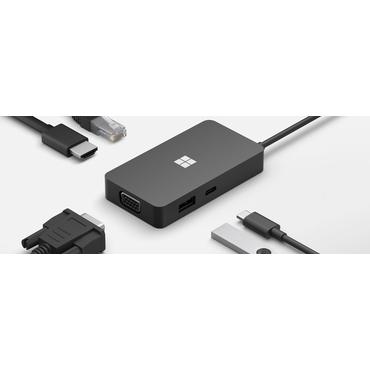 Microsoft USB-C Travel Hub - dockingstation - USB-C - VGA, HDMI - GigE
