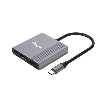 Equip Adapter USB-C -> HDMI,USB3.0,PD        4K60Hz 0.15m gr
