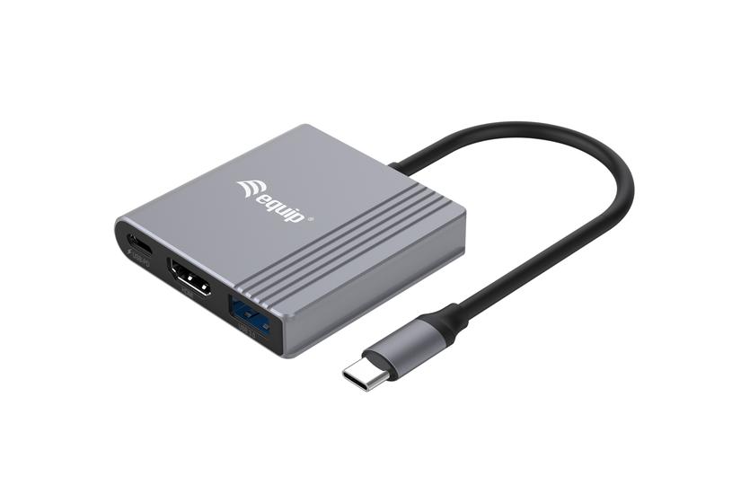 Equip Adapter USB-C -> HDMI,USB3.0,PD        4K60Hz 0.15m gr
