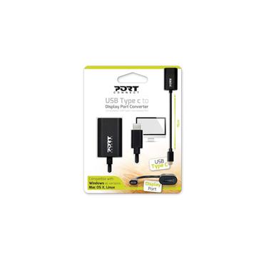 PORT Connect - USB-/DisplayPort-adapter - 24 pin USB-C till DisplayPort - 15 cm
