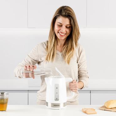 Taurus Aroa elkedel 1,7 L 2200 W S&oslash;lv, Hvid