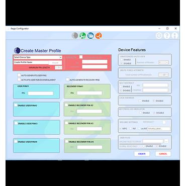Apricorn Aegis Configurator - sikkerhedskonfigurator