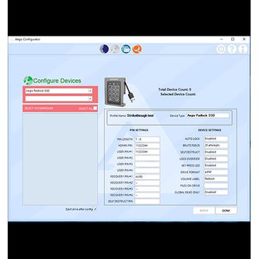 Apricorn Aegis Configurator - sikkerhedskonfigurator