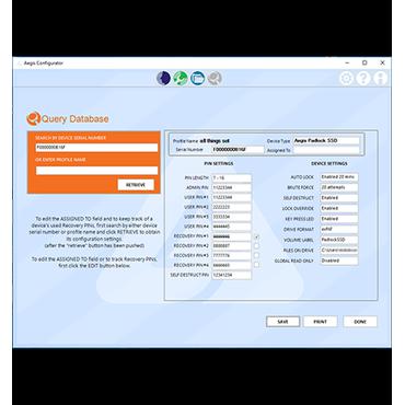 Apricorn Aegis Configurator - sikkerhedskonfigurator