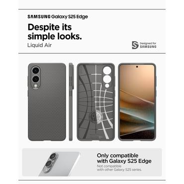 Spigen Liquid Air Galaxy S25 Edge marble grey
