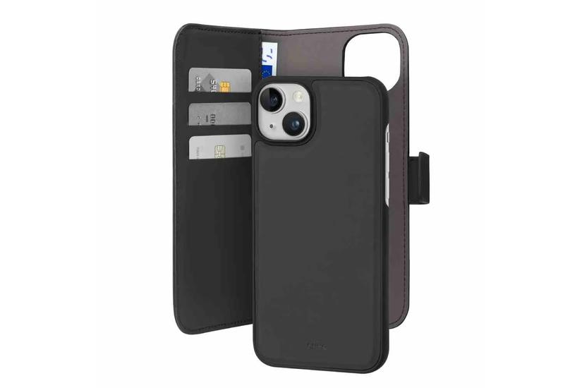 PURO Wallet Detachable - Etui 2w1 iPhone 15 Plus (czarny)