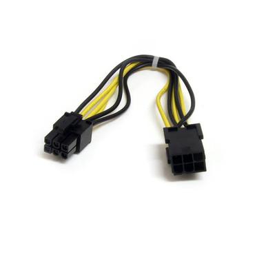 StarTech.com 8in 6 pin PCI Express Power Extension Cable - Power extension cable - 6 pin PCIe power (M) to 6 pin PCIe power (F) - 7.9 in - black - PCIEPOWEXT - f&ouml;rl&auml;ngningskabel f&ouml;r str&ouml;m - 6-stifts PCIe-str&ouml;m till 6-stifts PCIe-str&ouml;m - 20 cm