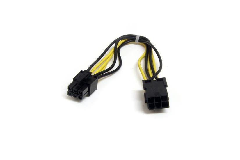 StarTech.com 8in 6 pin PCI Express Power Extension Cable - Power extension cable - 6 pin PCIe power (M) to 6 pin PCIe power (F) - 7.9 in - black - PCIEPOWEXT - f&ouml;rl&auml;ngningskabel f&ouml;r str&ouml;m - 6-stifts PCIe-str&ouml;m till 6-stifts PCIe-str&ouml;m - 20 cm