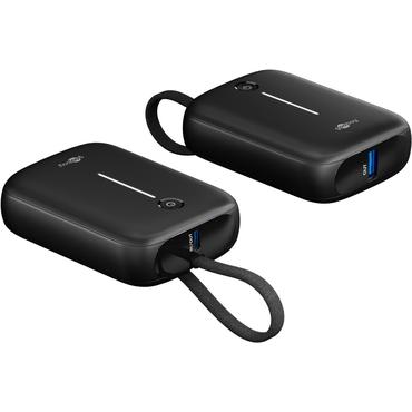 Power Bank 10,000 mAh with Built-In USB-C™ Cable, black