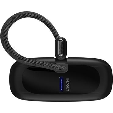 Power Bank 10,000 mAh with Built-In USB-C™ Cable, black