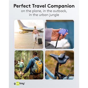 Power Bank 10,000 mAh with Built-In USB-C™ Cable, black