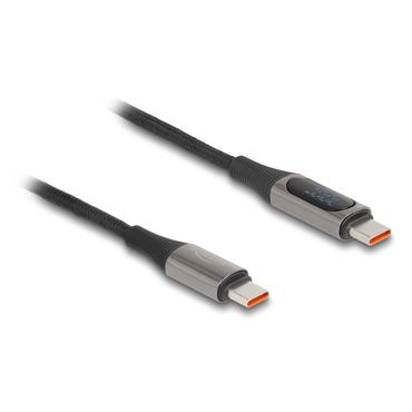 Delock USB 2.0 Cable USB Type-C™ male to male 100 W with power indication 2 m