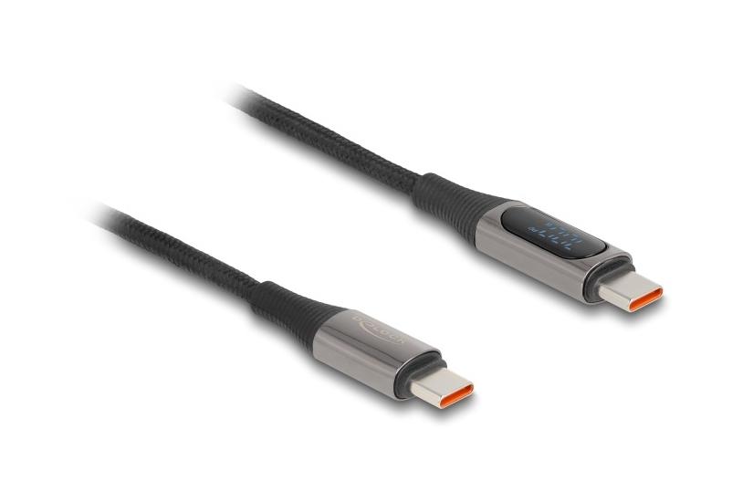 Delock USB 2.0 Cable USB Type-C™ male to male 100 W with power indication 2 m
