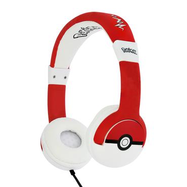OTL Technologies Pokémon Pokéball Hovedtelefoner Ledningsført Headset Musik Rød