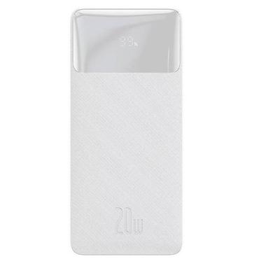 Powerbank Baseus Bipow 10000mAh, 2xUSB, USB-C, 20W (biały)