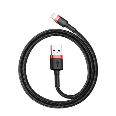 Kabel USB Baseus CALKLF-G91 (USB 2.0 M - Lightning M  1m  kolor czarno-czerwony)