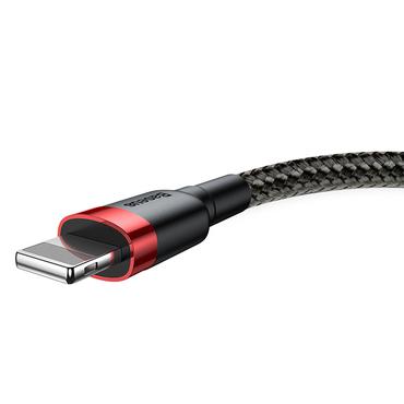 Kabel USB Baseus CALKLF-G91 (USB 2.0 M - Lightning M  1m  kolor czarno-czerwony)