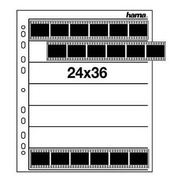 Hama Negative Sleeves, 24 x 36 mm, Glassine matt fotoalbum og arkbeskyttelse 7 ark