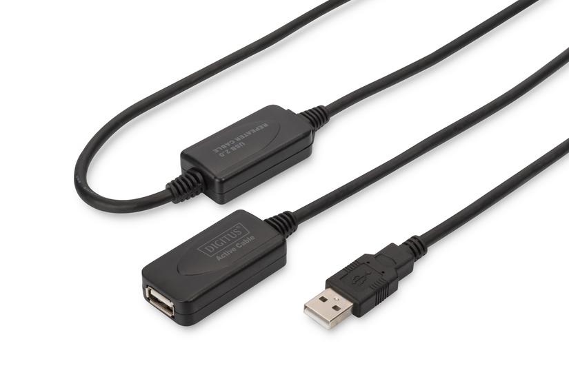 DIGITUS USB 2.0 Repeater Cable DA-73102 - USB-f&ouml;rl&auml;ngningskabel - USB till USB - 20 m