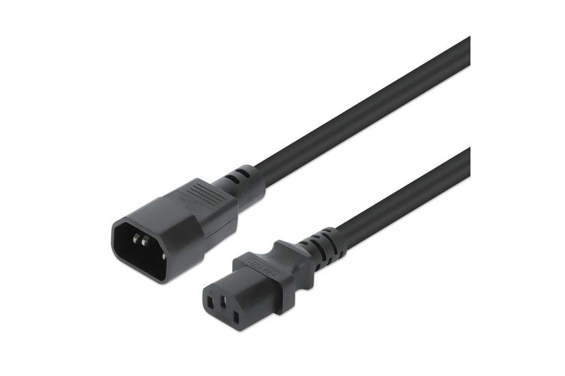 Manhattan 352680 el-ledning Sort 5 m C13 forbinder C14 forbinder