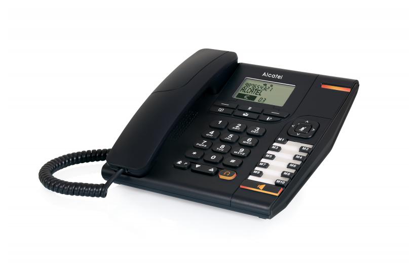Alcatel Temporis 880 Analog/DECT-telefon Nummervisning Sort