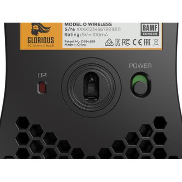 Glorious Model O - mus - 2.4 GHz - mattsvart