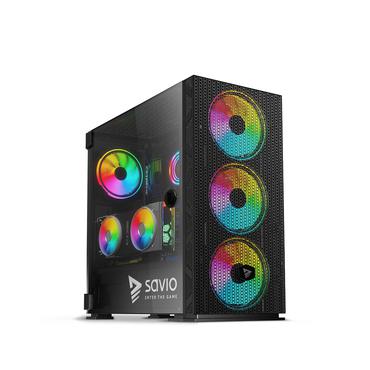 SAVIO Raptor X1 ARGB Mesh / Glass - mid tower - ATX