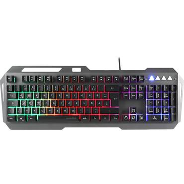 SpeedLink LUNERA Kabelgebunden, USB Gaming-Tastatur, Maus-Set Beleuchtet, Multimediatasten Deutsch, QWERTZ, Windows® Schwarz (SL-670305-BK)