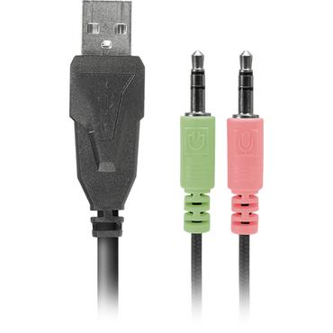 SpeedLink LUNERA Kabelgebunden, USB Gaming-Tastatur, Maus-Set Beleuchtet, Multimediatasten Deutsch, QWERTZ, Windows® Schwarz (SL-670305-BK)