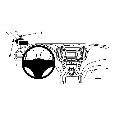 Brodit ProClip Left mount - beslag til montering