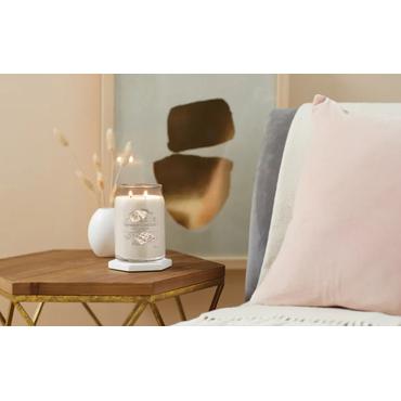 Yankee Candle 1701379E vokslys Cylinder Patchouli, Sandeltræ Beige 1 stk