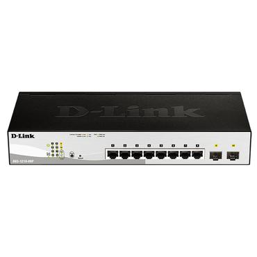 D-Link Web Smart DGS-1210-08P - switch - 8 portar - Administrerad - rackmonterbar