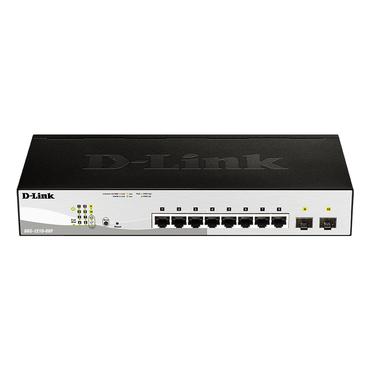 D-Link Web Smart DGS-1210-08P - switch - 8 portar - Administrerad - rackmonterbar