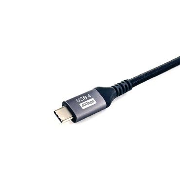 Equip 128383 USB-kabel USB4 Gen 3x2 2 m USB C Sort