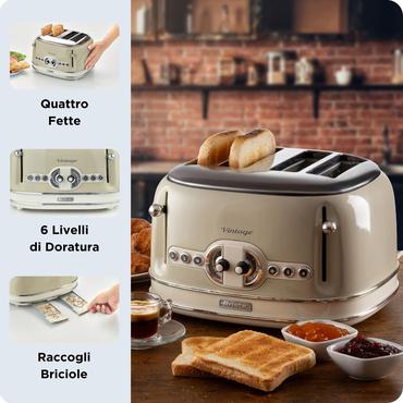 Ariete 0156/03 6 4 skive(r) 1600 W Beige
