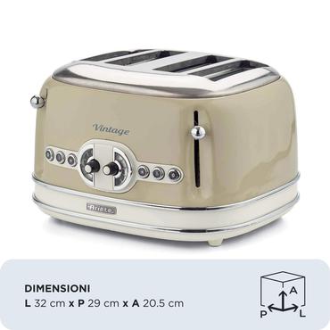 Ariete 0156/03 6 4 skive(r) 1600 W Beige
