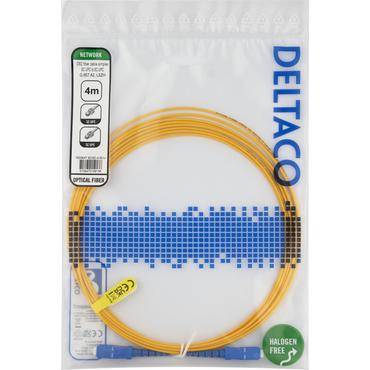 Deltaco SCSC-4-SUU InfiniBand og fiberoptisk kabel 4 m SC Gul