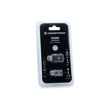 Conceptronic 110515107201 DONN04G USB-C to USB A/MicroB OTG Adapter 2-Pack, 10Gbps