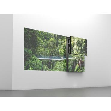 Multibrackets M Public Video Wall Mount Push Slim konsol - för LCD-display - svart