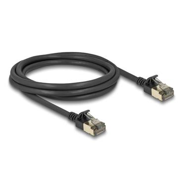 Delock RJ45 Network Cable Cat.8.1 F/FTP Slim Pro 2 m black