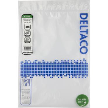 Deltaco OS2 Fiber cable, SC - SC, duplex, APC/APC, 3,0m